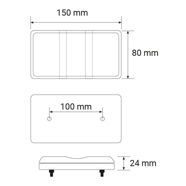 BAKLJUS LED BAK-STO P-BLINK 12/24V