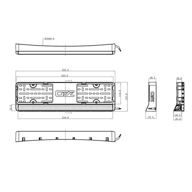 EXTRALJUSRAMP 88W  REG. SKYLTFÄSTE