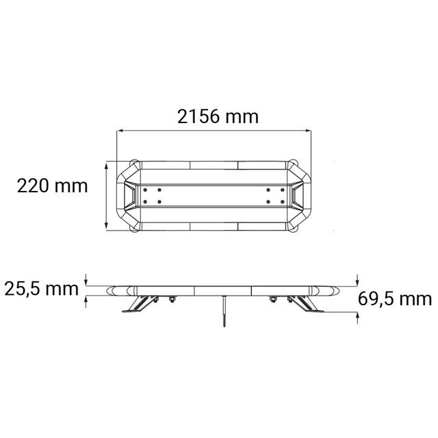 LANDSORT VARNINGSLJU S 2156MM R65 KLASS 2