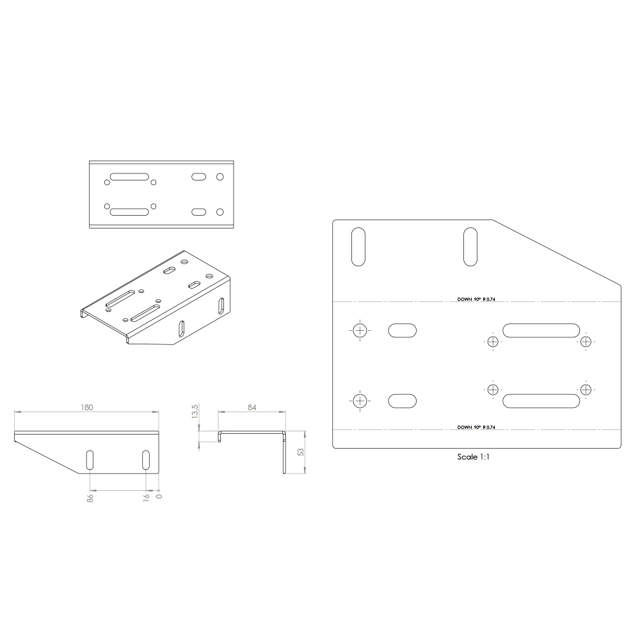 RAMPFÄSTE RAILS RF  BL.A. SCANIA PAR