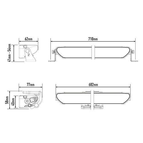 LAZER LINEAR24 FLOOD  168W WORK LIGHT.