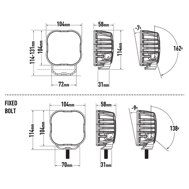 LAZER WORK LIGHT UTILITY 50W