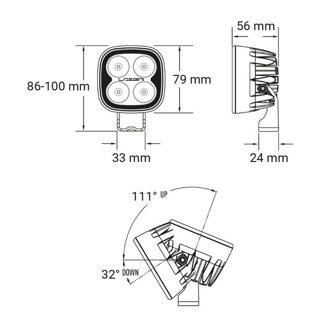 LAZER UTILITY 25 WORK LIGHT 