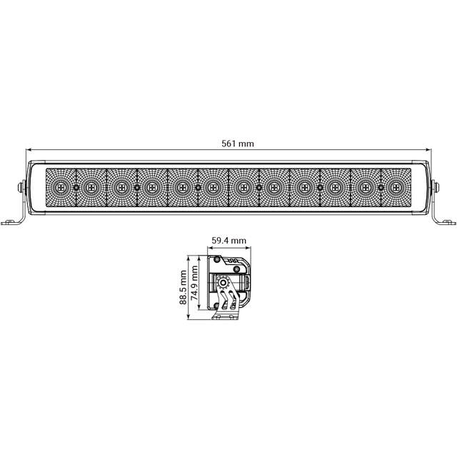 WORK LIGHT BAR 240W 20