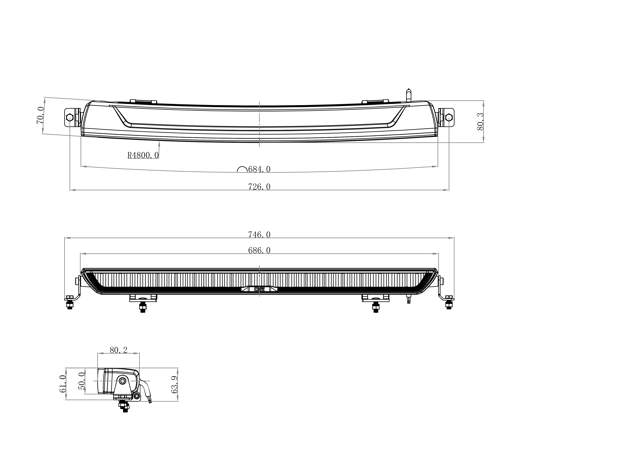 LIGHT BAR OZZ XB1 P27
