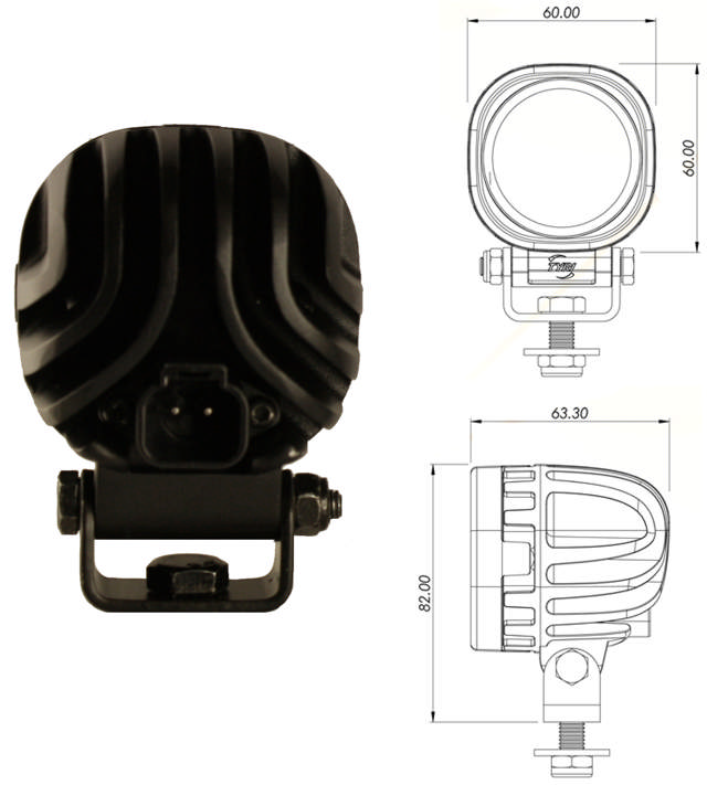 ARBETSBELYSNING TYRI 0606 1000 SYMMETRISK