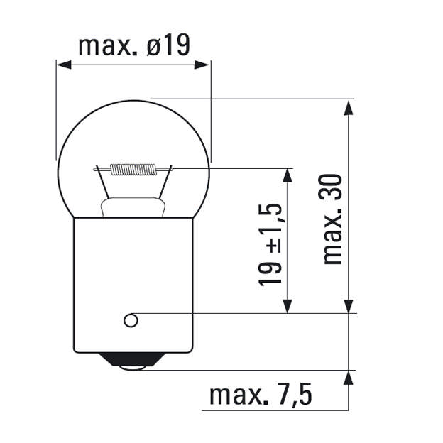 PARKERING, KONTROLL 12V, R10W