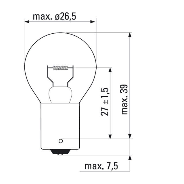 BAK,STOPP,BLINK 24V, DIN72601R