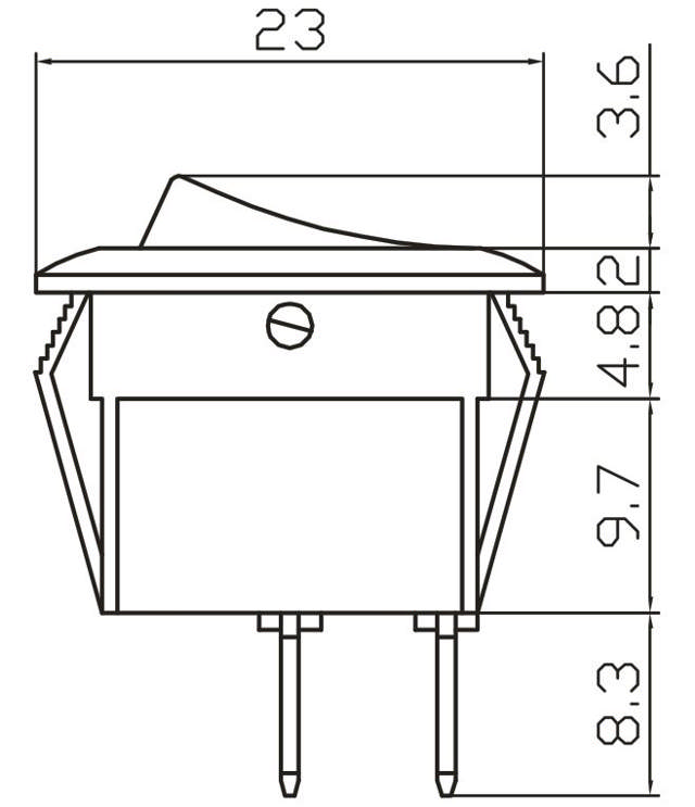 TRYCKVIPPSTRÖMSTÄLLARE, ON/OFF,