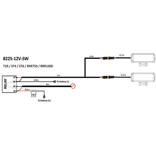 LAZER KABLAGE LP  FÖR 2 LAMPOR M BRYT
