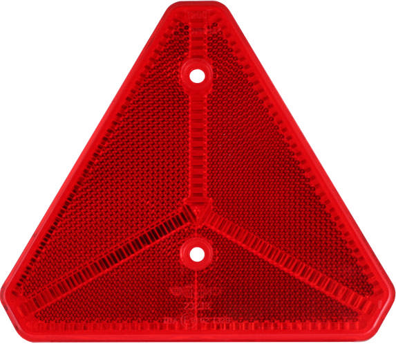 REFLEXTRIANGEL RÖD  H 134MM SKRUVHÅL
