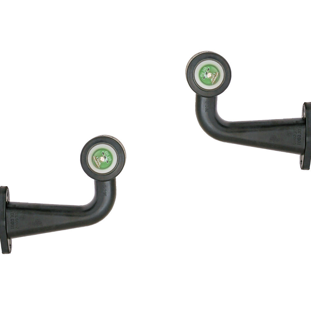 POSITION LIGHT WHITE/RED LONG RUBBER ARM LED SIDE MARKER RED/WHITE TALL RUBBER ARM 12/24V