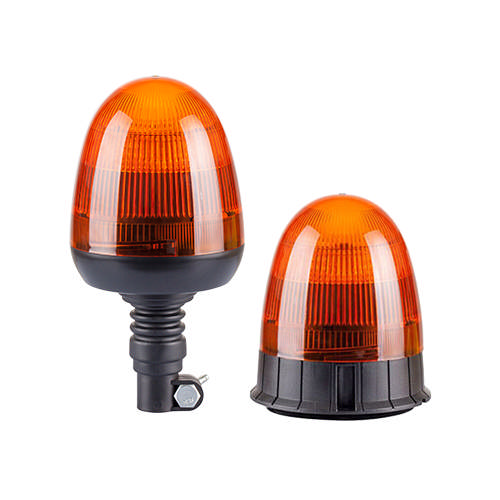 VARNINGSLJUS LED  ORANGE R65 PLANM.