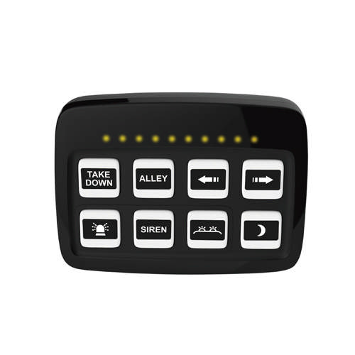 PANEL M 8 KNAPPAR +RELÄMODUL 3x10 A