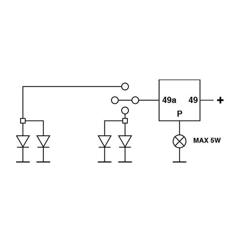 BLINKRELÄ 12V 3STIFT  FÖR LED-LAMPOR