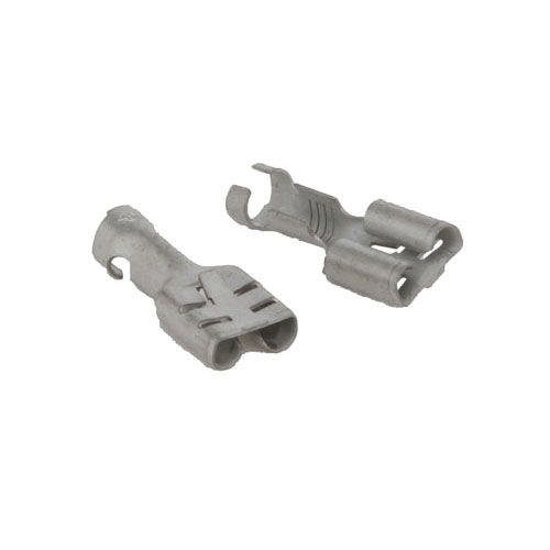 FLAT RECEPTACLE SLEEVE W LOCKING TAB 6.3MM1.0-2.5MM 100PCS