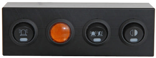 PANEL 4 KNAPP/LAMPA LEV UTAN KNAPP/LAMPA