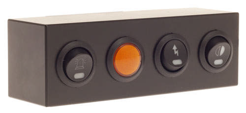 PANEL 4 KNAPP/LAMPA LEV UTAN KNAPP/LAMPA