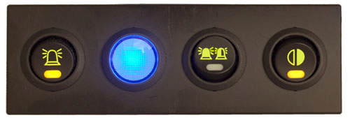 PANEL 4 KNAPP/LAMPA LEV UTAN KNAPP/LAMPA