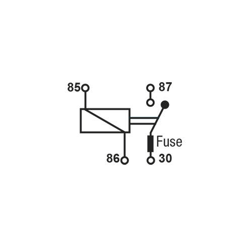 RELAY 12V WITH 30A FUSE 4 PIN