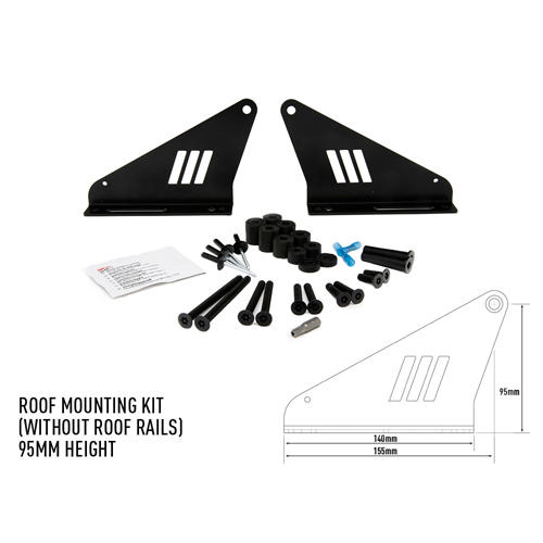 LAZER BRACKET ROOF  95MM KIT