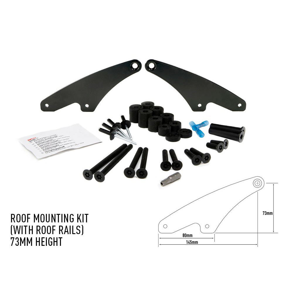 LAZER BRACKET ROOF RAIL  73MM KIT