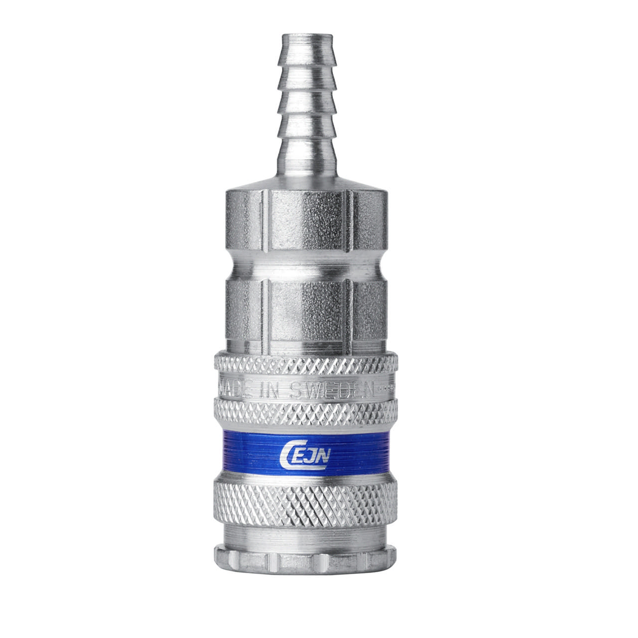 Quick coupling for compressed air, female, with hose connection