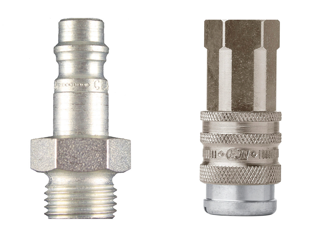 Quick coupling for compressed air