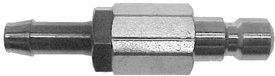 Safety nipple Male with hose connection.