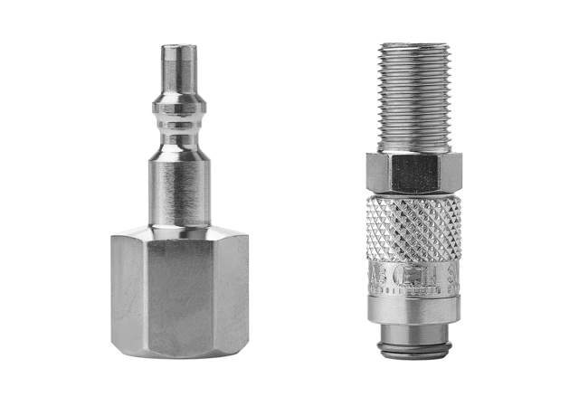 Quick coupling for compressed air