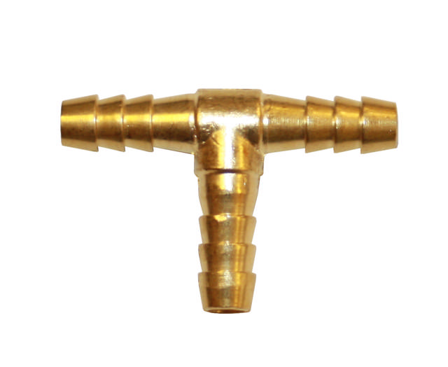 T-hose nipple with grooves