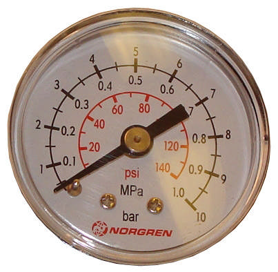 MANOMETER 0-10 BAR 50MM