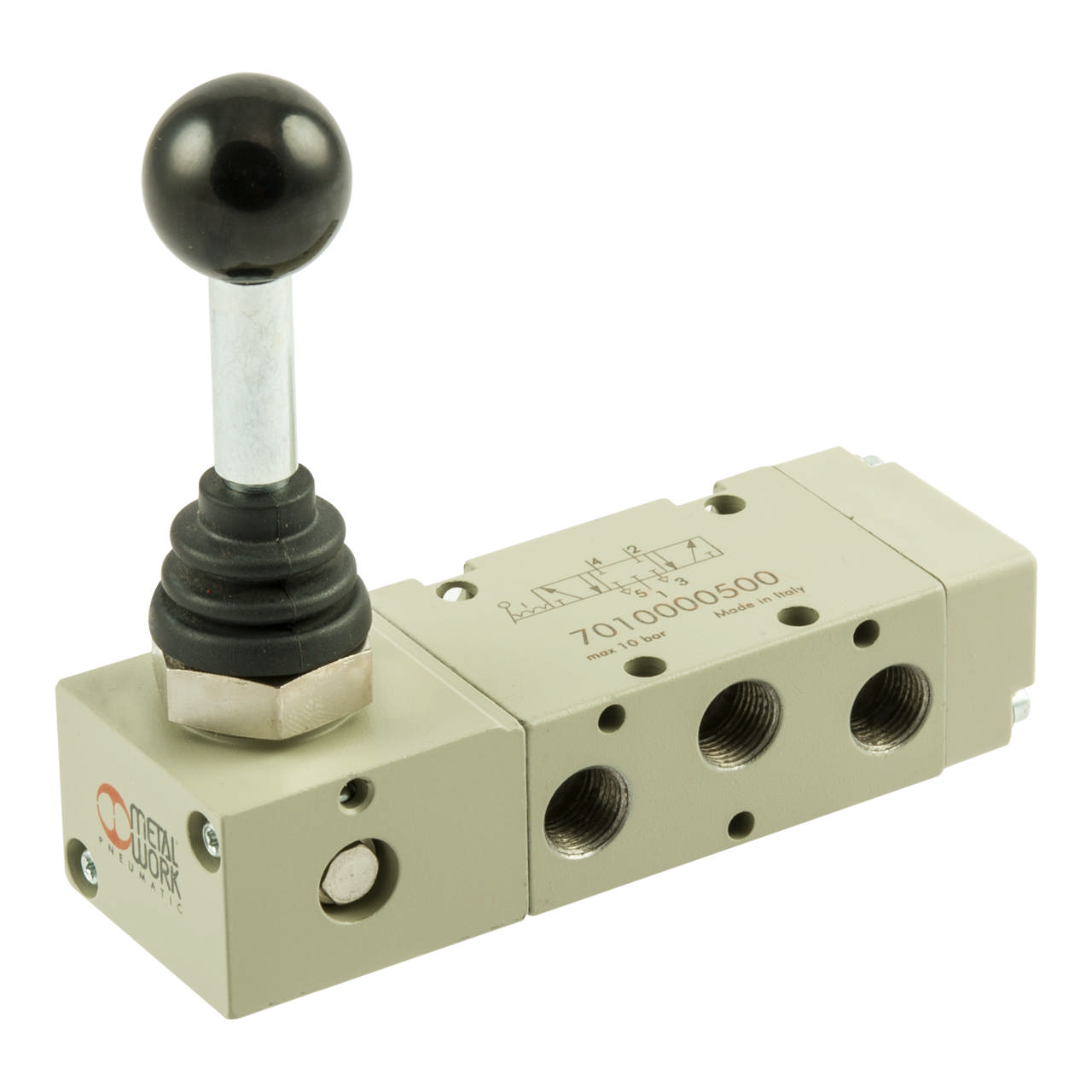 Manual Slide Valve with Hand Lever, with Center Position