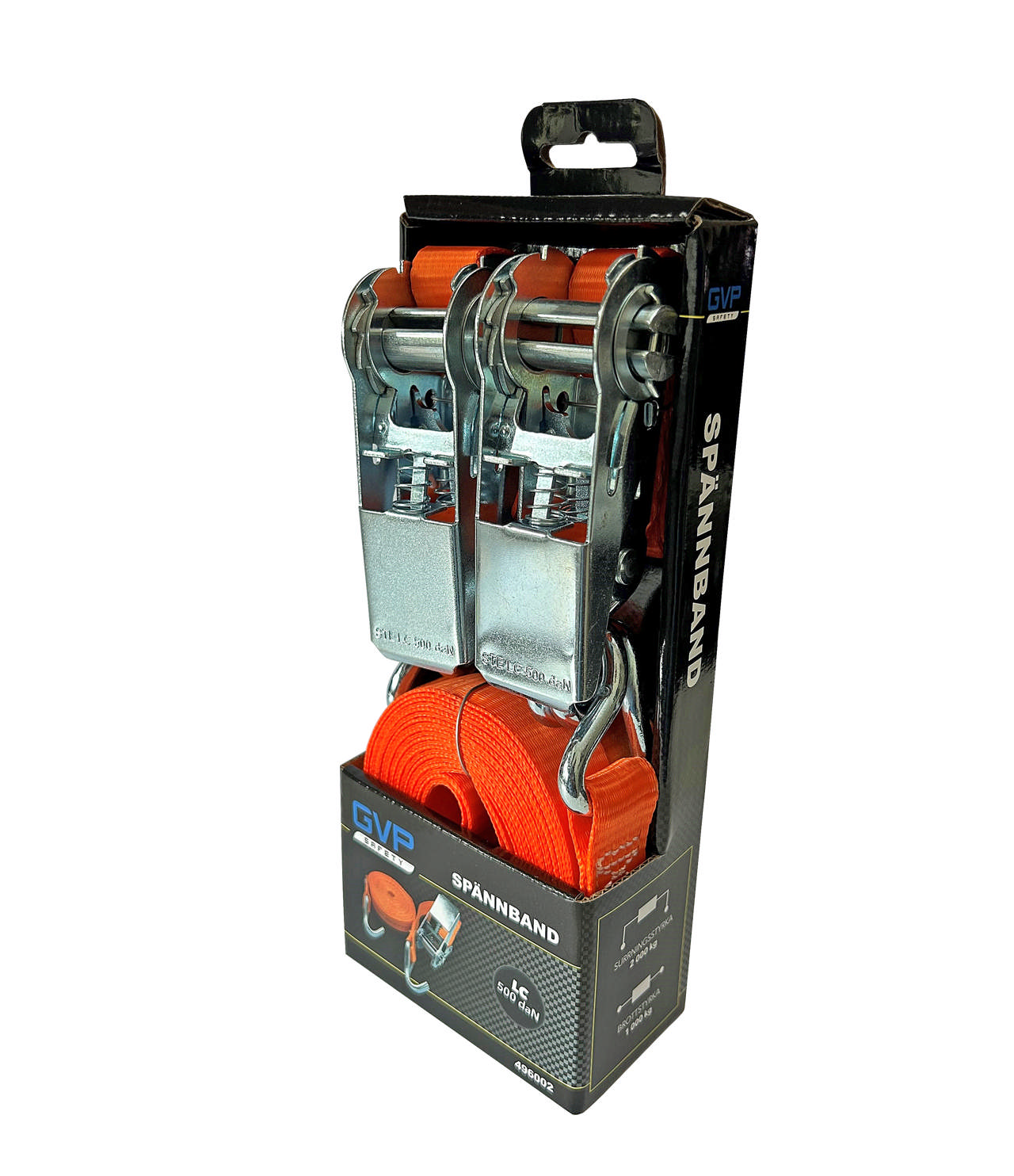 SPÄNNBAND LC500, 2 st 4,5 + 0,5 m