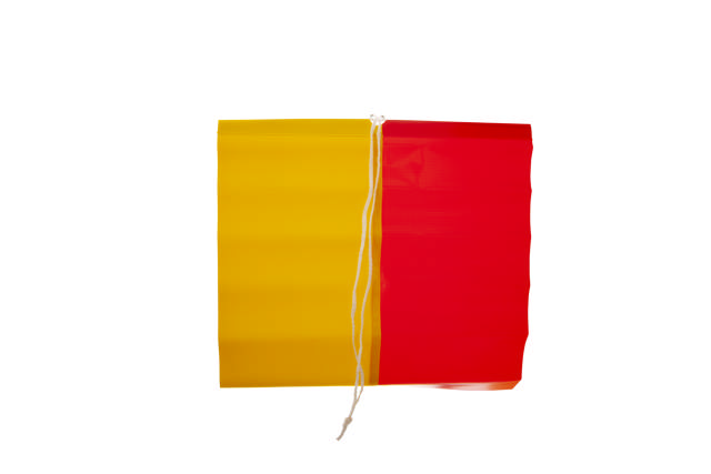 RED / YELLOW WARNING FLAG