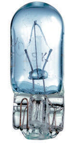 GLASSOCKELLAMPA 12V, W5W BLÅ