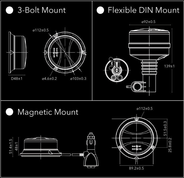 BLIXTLJUS 12/24V MINI