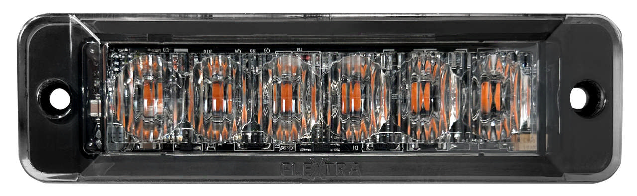 Blixtljus Orange/Vit 16 W