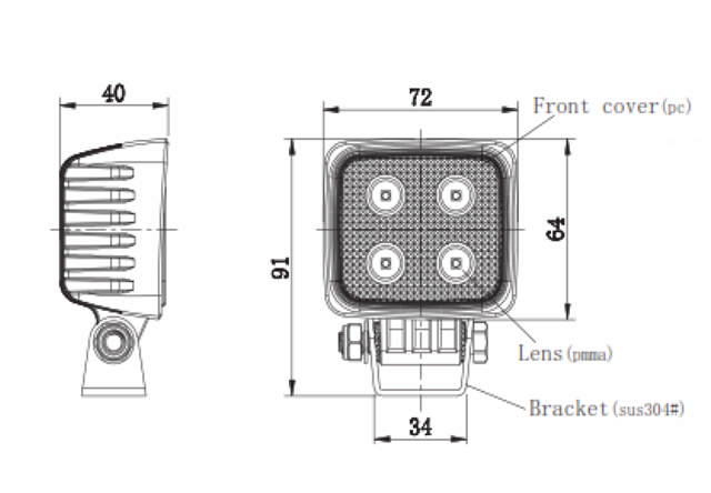 ARBETSBELYSNING/BACKLJUS LED
