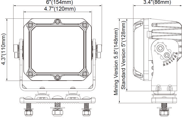 ARBETSBELYSNING HDV 2 90W