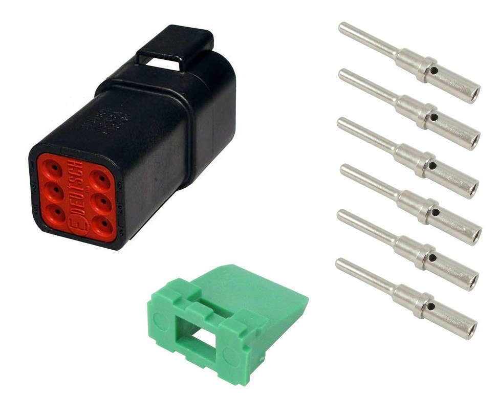 DEUTSCHKONTAKT HANE 6-POLE, DT04-6P-CE02-KIT