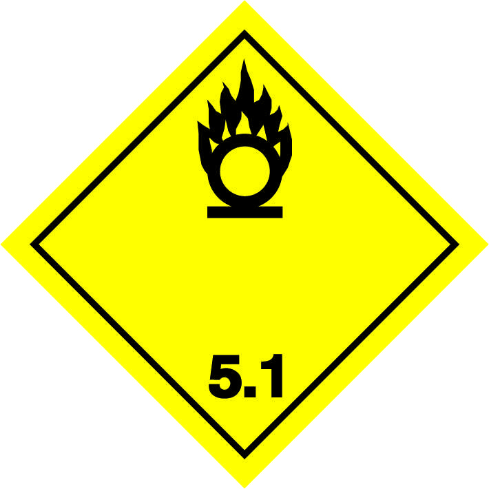 ADR-SKYLT KLASS 5 OXIDERANDE