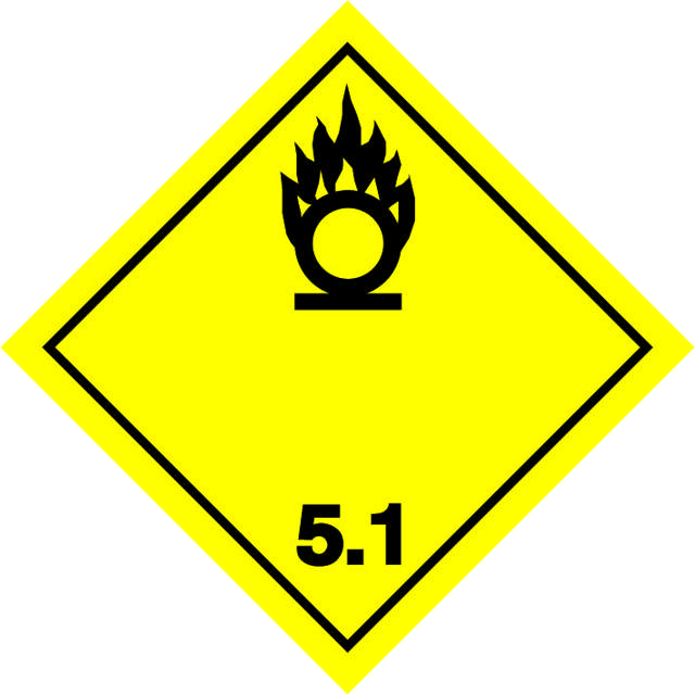 ADR-SKYLT KLASS 5 OXIDERANDE