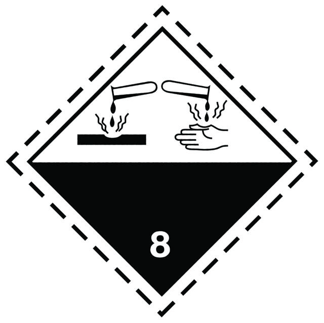 ADR-SKYLT KLASS 8 FRÄTANDE