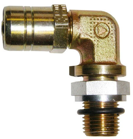 Vinkel koppling, utvändig gäng