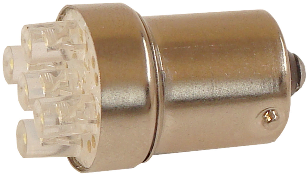 LEDLAMPA BA15s, 12V, RÖD