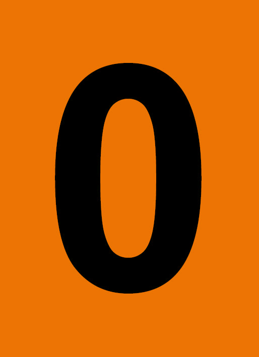 ADR SIGN 27 INTERCHANGEABLE DIGITS