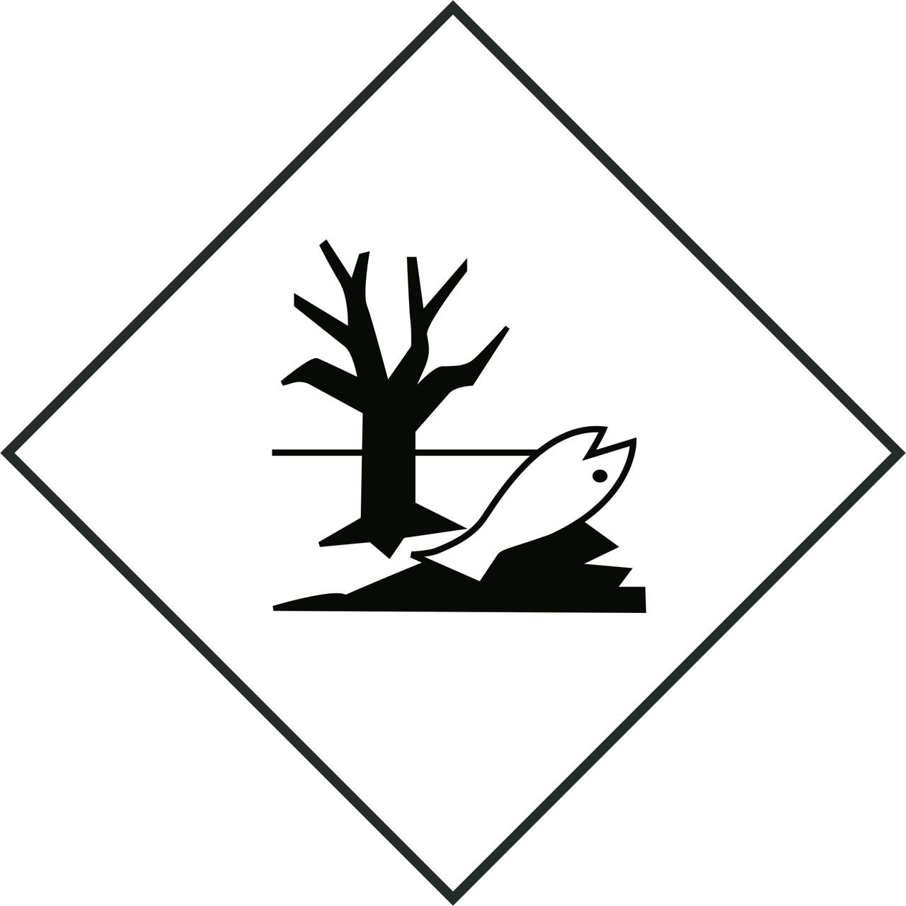 LABEL ENVIRONMENTALLY HAZARDOUS GOODS SELF-ADHESIVE 300 x 300 mm