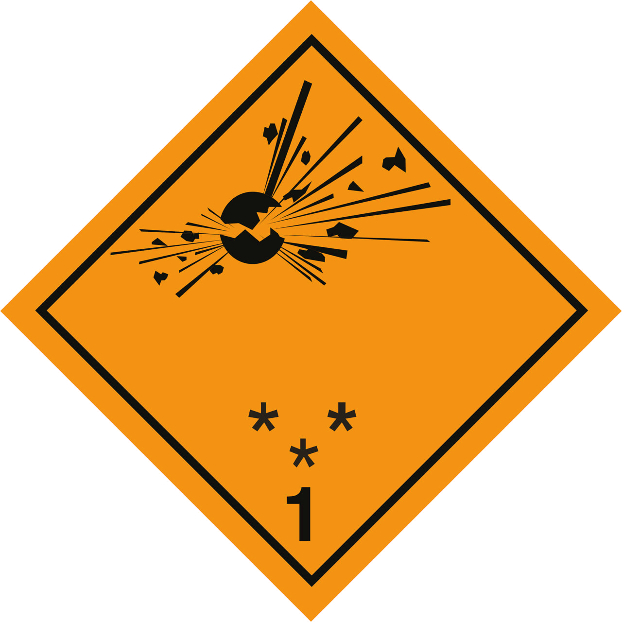 ETIKETT EXPLOSIONSRISK 1