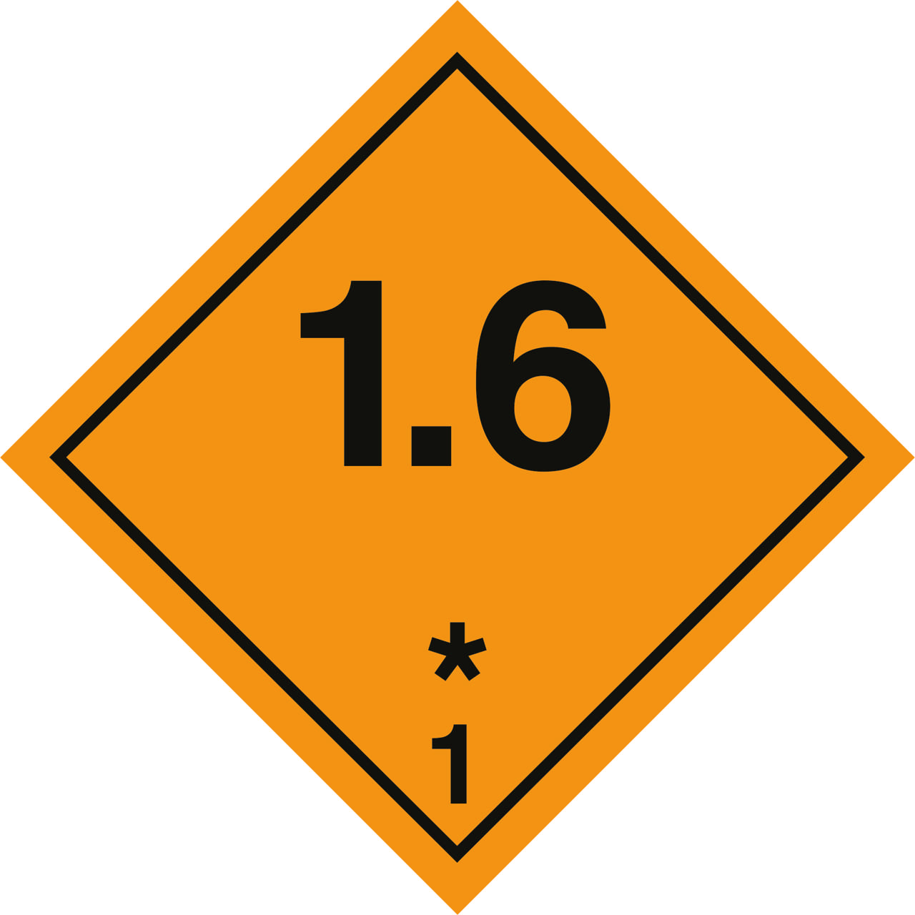 ETIKETT EXPLOSIONSRISK 1.6